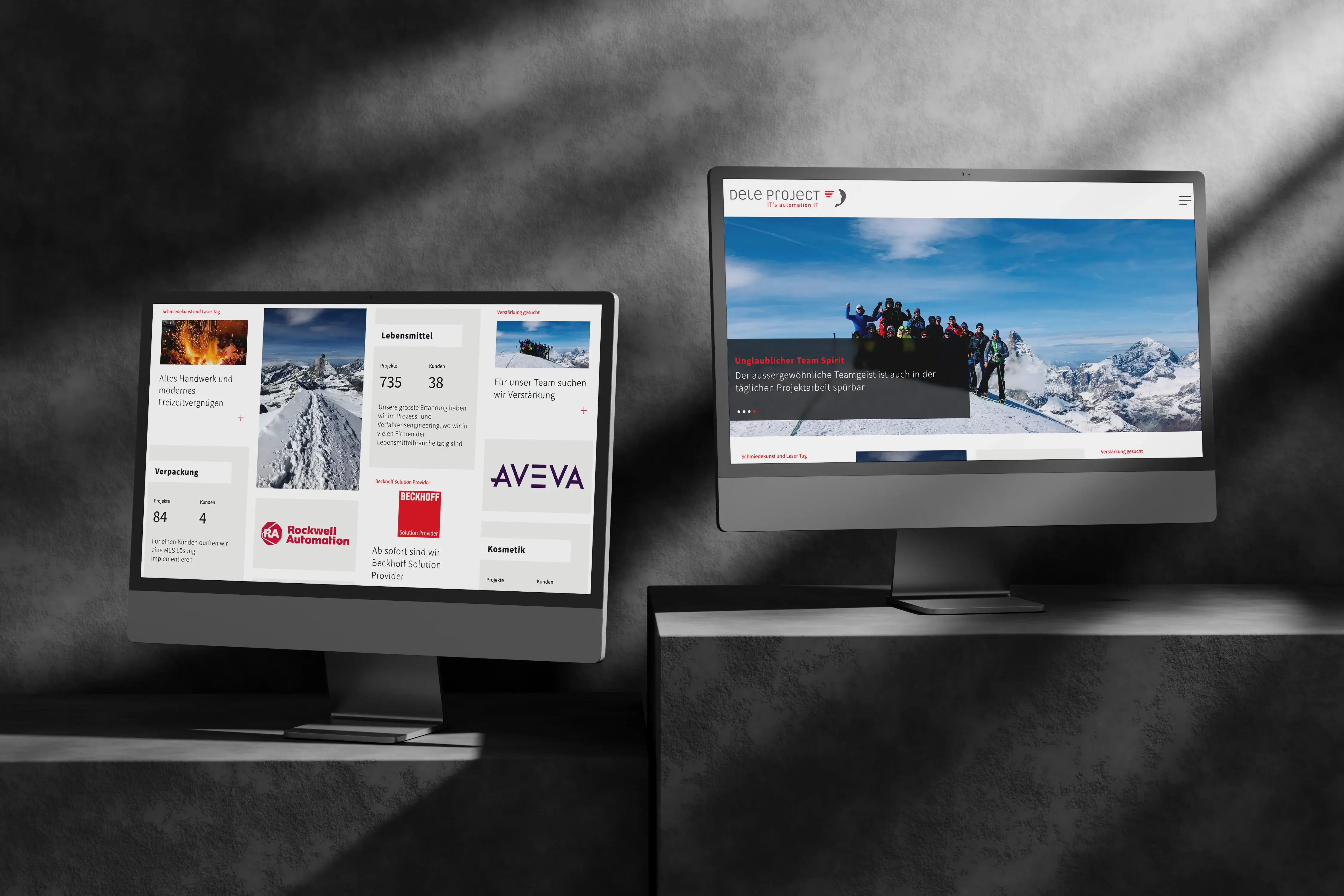 New website for Deleproject - Deleproject AG